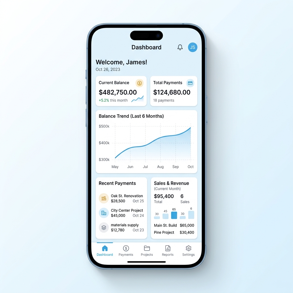 Finans ve Ödemeler Mockup